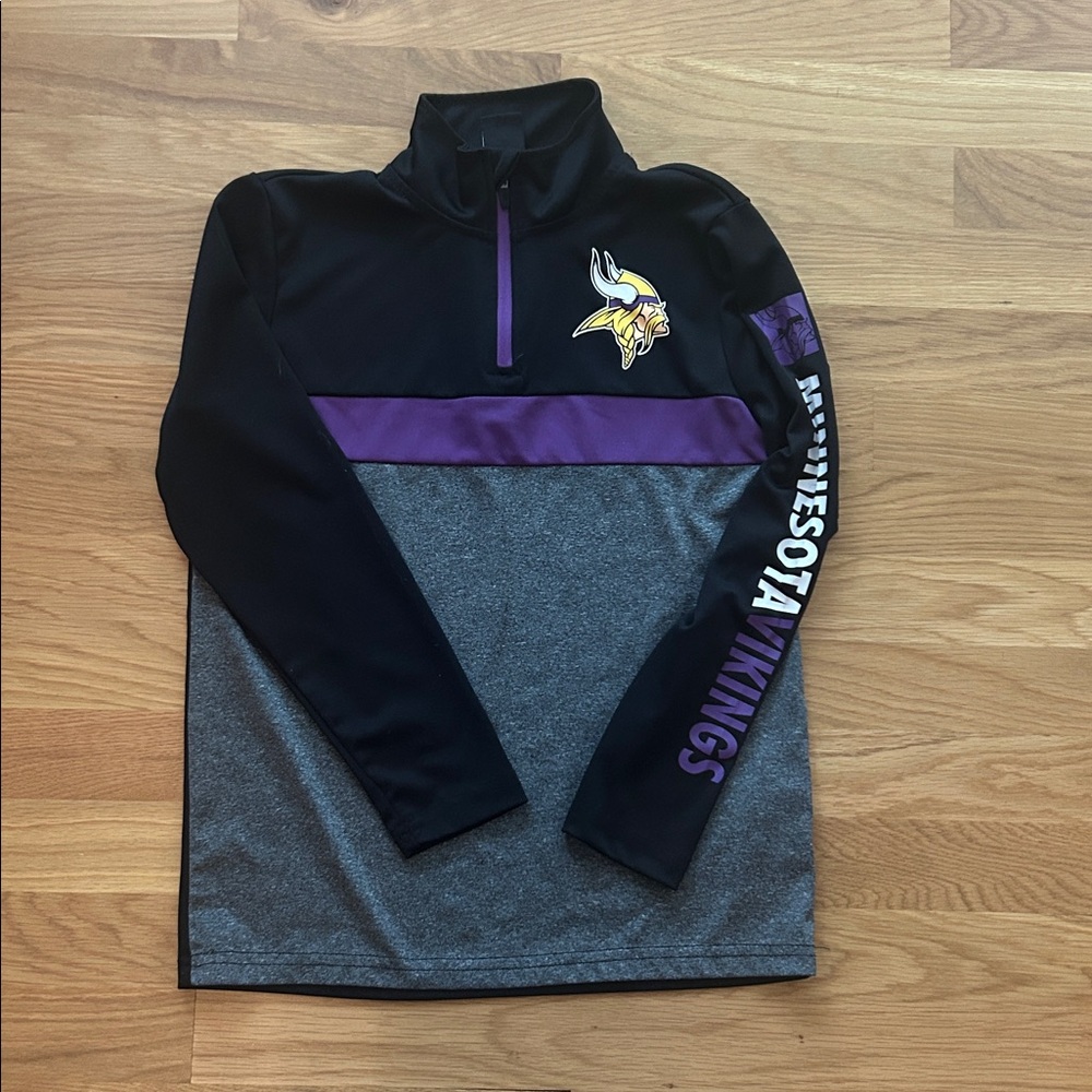 NFL Team Apparel Black and Purple Jacket- kids